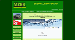 Desktop Screenshot of mzgk.pl
