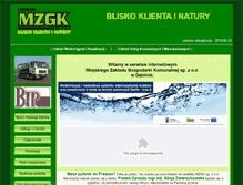 Tablet Screenshot of mzgk.pl